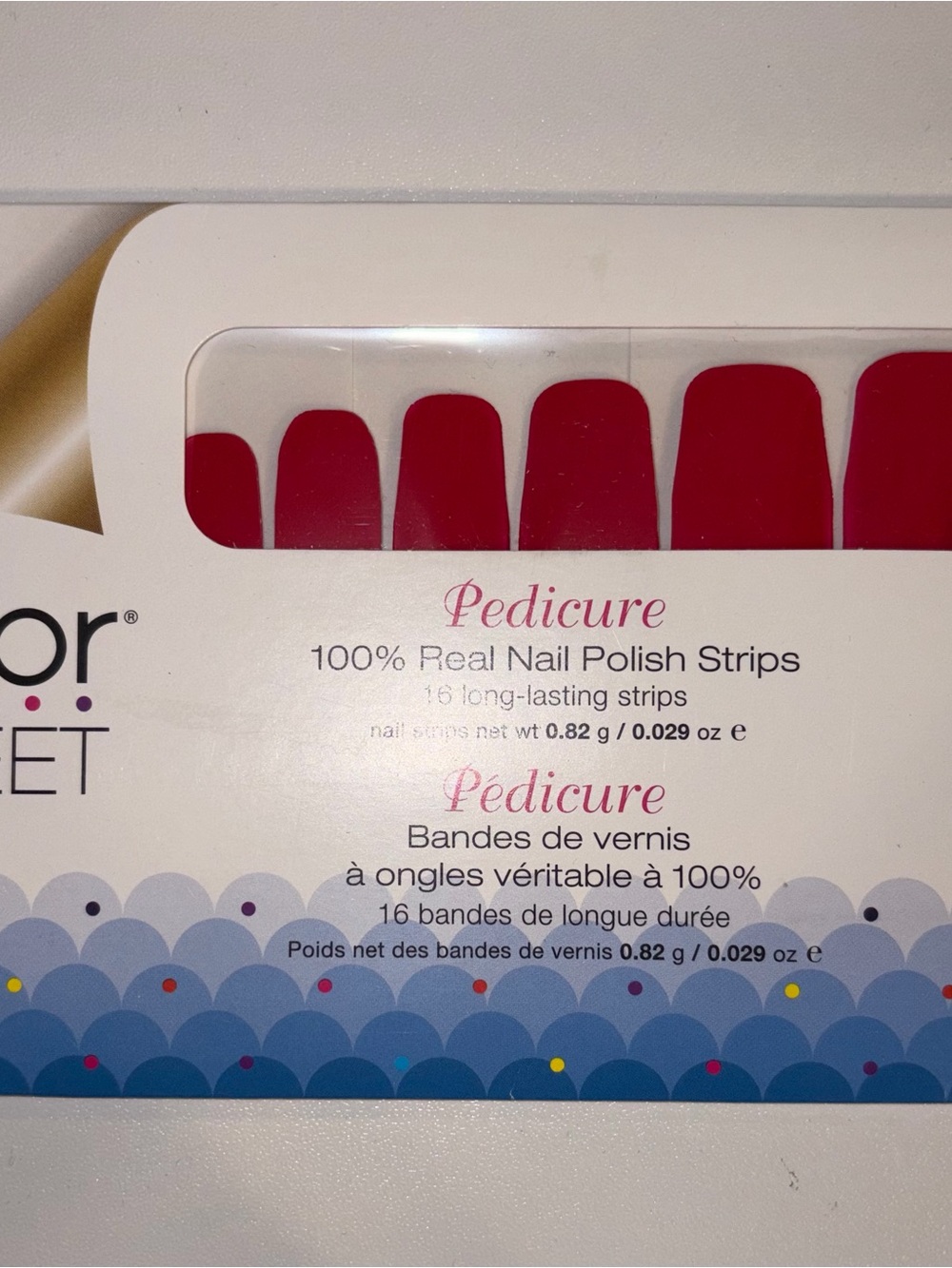 Color Street Pedicure Nail Polish Strips - Baton Rougey